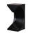 Jacquese Black Side Table – Sculptural Architectural Accent Table 