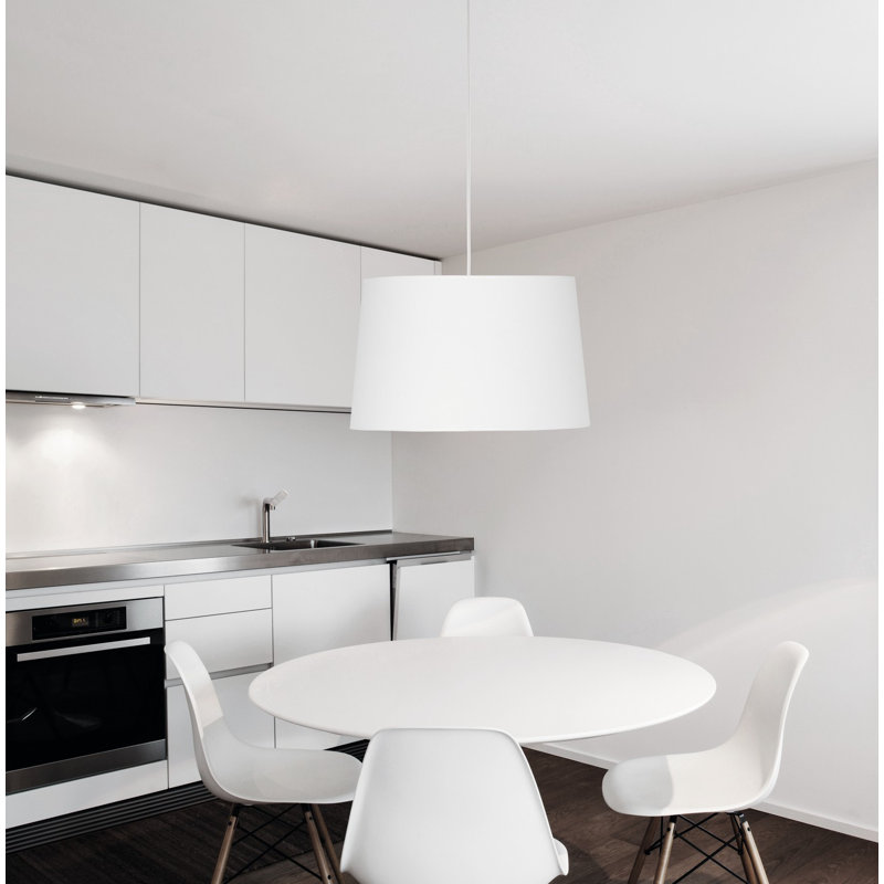 Ksawery 1 - Light Drum Pendant, White