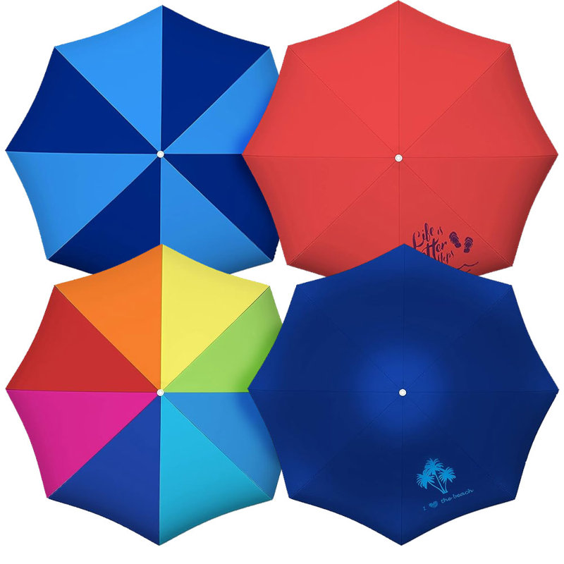 Parapluie de plage 72 po Elektra, 4 multicolores