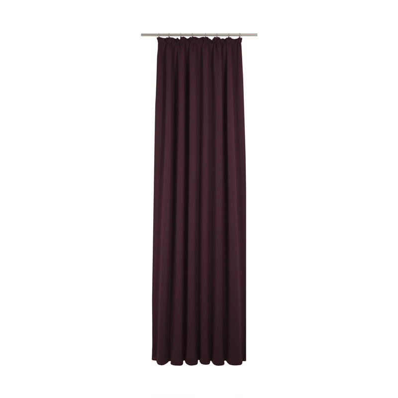 Marybel Room Darkening Single Curtain Panel, Aubergine, 130cm wide x 395cm high