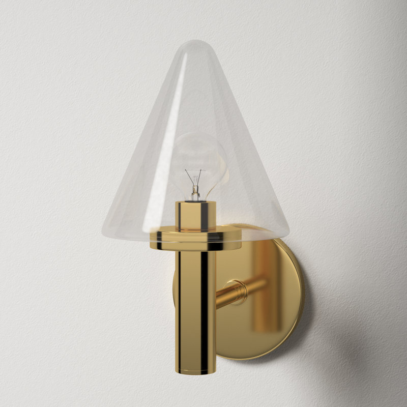 Bath Sconce, Aged Brass