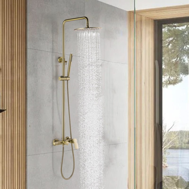 Luxurious Complete Shower System with Rough-in Valve Rain Shower Heads