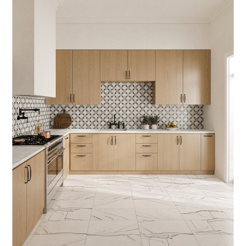 Gemma 24 in. x 48 in. Glazed Porcelain Tile, Beige Onyx