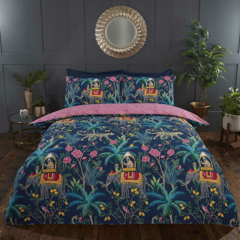 Amritpal Wildlife Bedding with Pillowcases Included, Single - 1 Standard Pillowcase, Blush