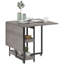 HOMCOM Folding Dining Table, Drop Leaf Table w/ Open Compartments-471145872