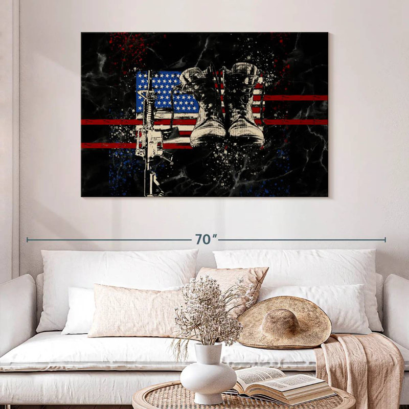American Armed Forces, 8" H x 12" W