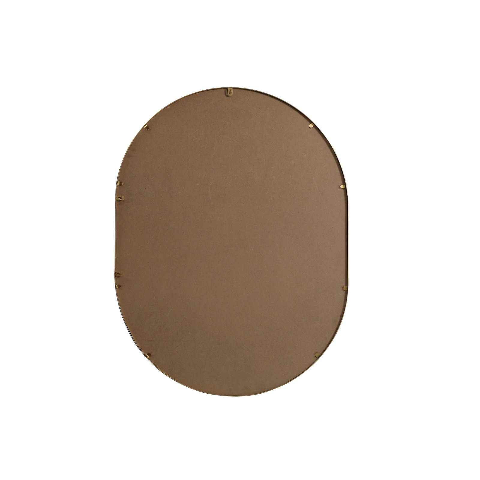 Sabine Metal Pill Wall Mirror, Brass, 40" x 30"