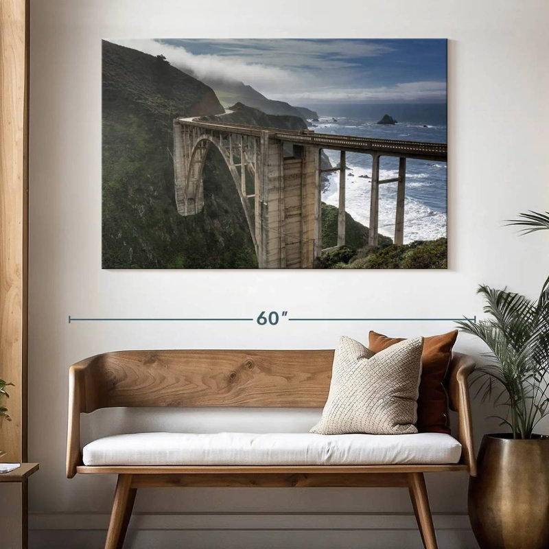 Lilie Stormy Bixby Bridge, 34" H x 51" W