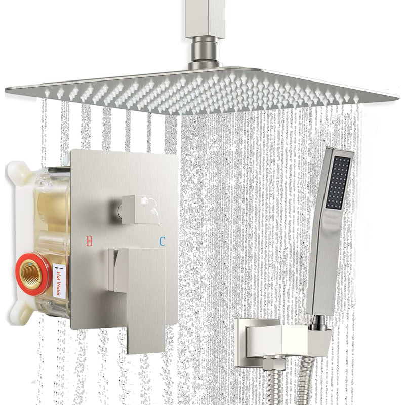 Système de douche complet avec valve brute