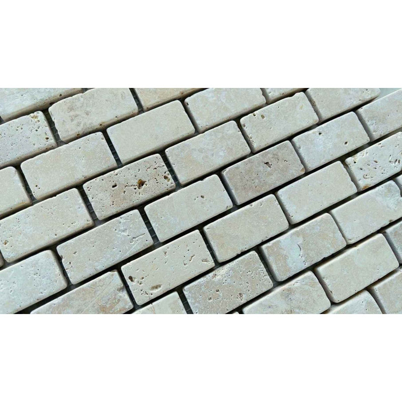 Carreau de mosaïque en travertin