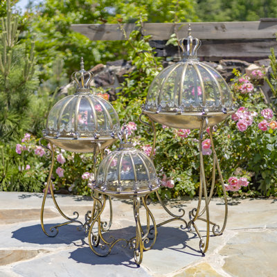 Glass Dome Terrariums with Stand "Marseilles 1792"