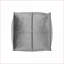 Pouf repose-pieds gris anthracite 24 x 24 x 12 | Gris anthracite | Velours