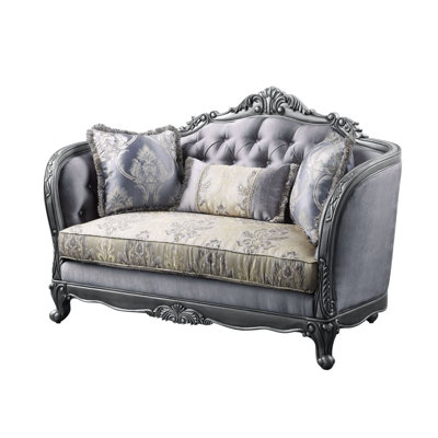 Ahlexus Modern Sofa Ariadne Loveseat W/3 Pillows, Fabric