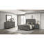 Miroir Denver de style moderne en bois gris