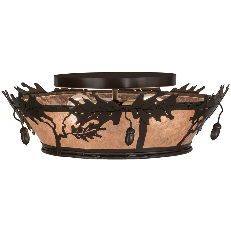 Rustic Lodge 4 - Light Flush Mount
