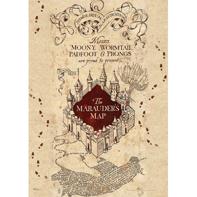 Harry Potter 'Marauders Map' Graphic Art Print