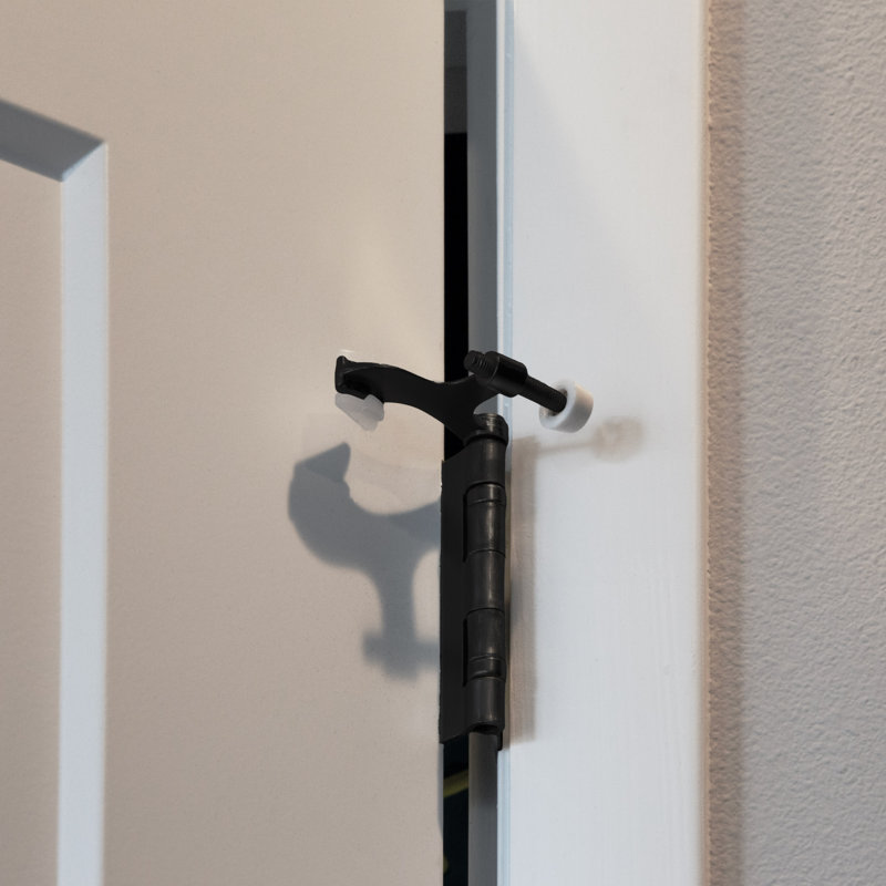 Zinc Hinge Pin Stop, Matte Black
