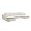 Siège modulaire modulaire pour canapé, canapé rembourré et compressé pour le salon, la chambre à coucher, un appartement, aucun assemblage requis, combinaison libre de 5 pièces, tissu en velours côtelé moelleux-1602380031