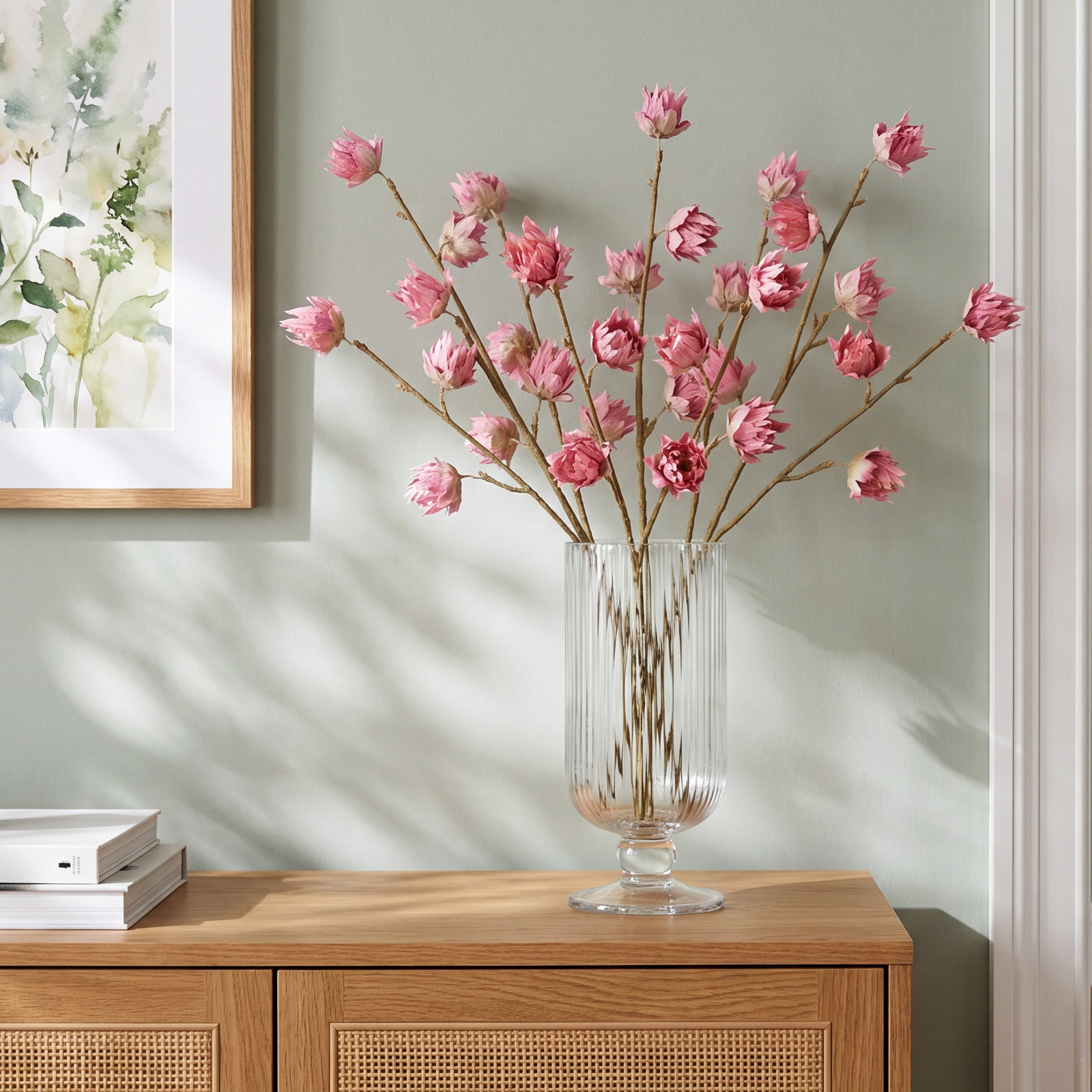 Hibiscus Floral Stems, Mauve