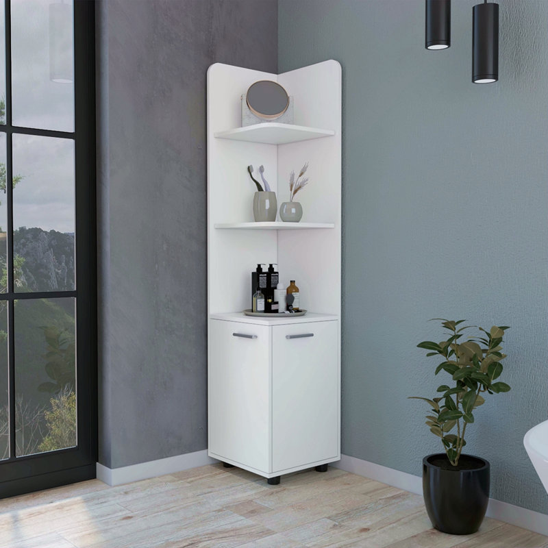 Grande armoire de rangement 2 portes 4 tablettes