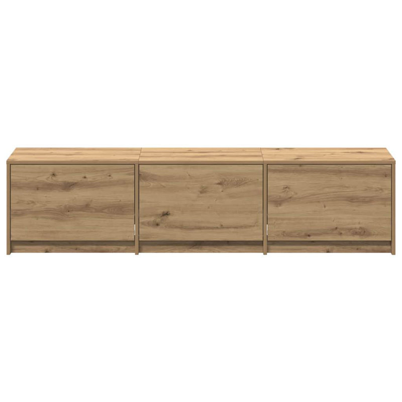 TV Stand, 40cm H x 162.5cm L x 34cm W, Artisian Oak