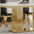 Granit 35.04 " Rectangular Unfinished Marble Top with Stainless Steel Base Dining Table-99841143-99841142