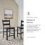Tabouret en bois massif Taylen