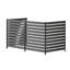 Écran d'intimité en métal pour climatiseur pour clôture - clôture à 4 panneaux en métal pour dissimuler un climatiseur, des poubelles et une pompe de piscine, 38 po x 40 po