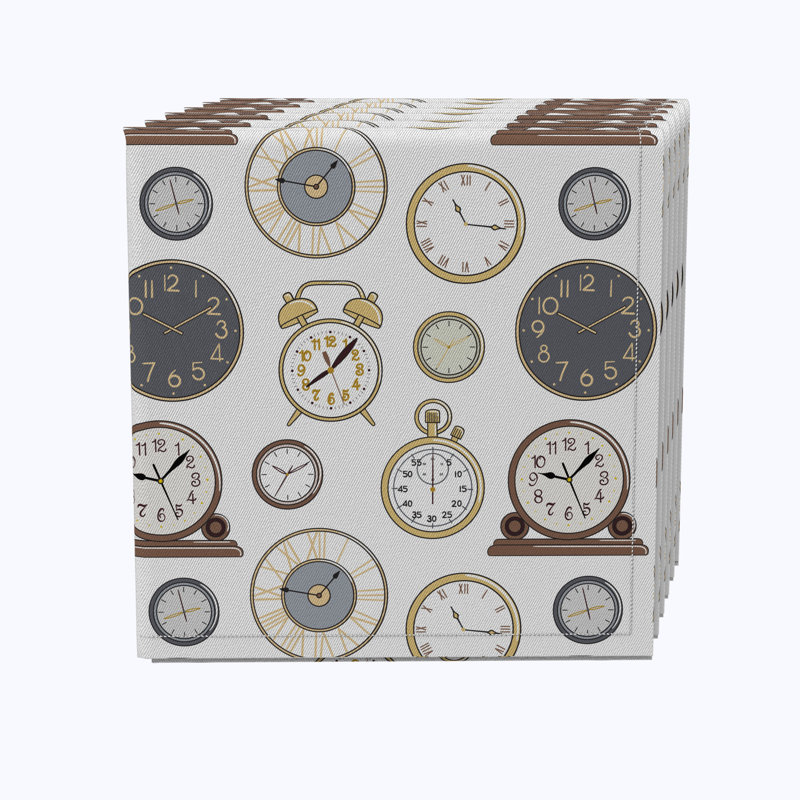 Cotton Twill Geometric Rectangle Napkin