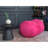 4 Ft Cylindrical Suede Bean Bag, Fuchsia-2049124889