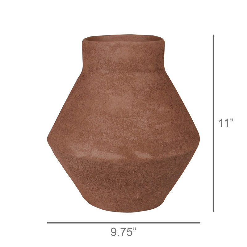 Pot corsé Corsica - Lrg, Orange, H 11 po x l 9,75 po x P 9,75 po