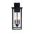 Transparent Glass Black 3 Light Outdoor Lamp(Set Of 2)-1794479430-1792506046