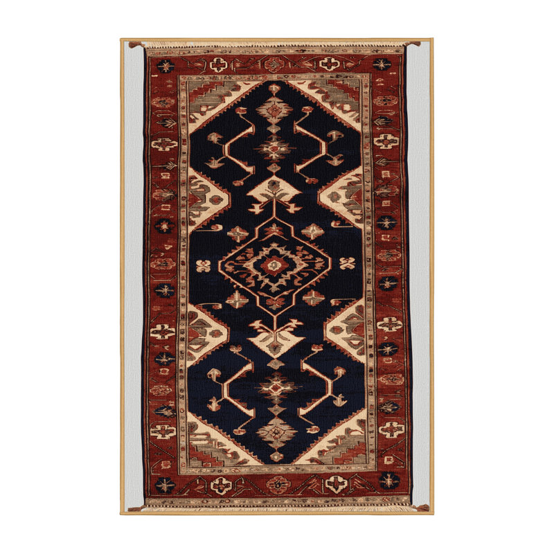 Tapis brun lavable à la machine