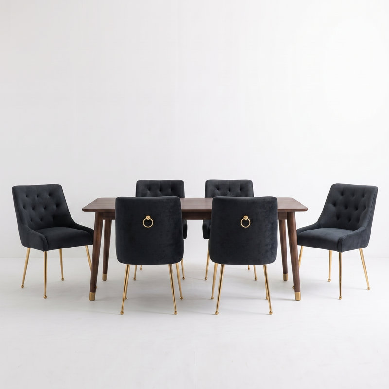 Chaise d'appoint Mayreli, Noir