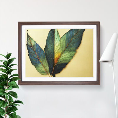 XH1022-7162X Pretty Leaf - Single Picture Frame Print
