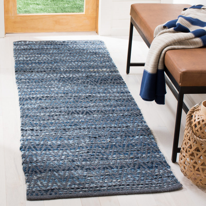 Montauk Hand Woven Performance Chevron Rug, Runner 2'3" x 7'