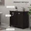 Armoire pour panier à linge inclinable HOMcom