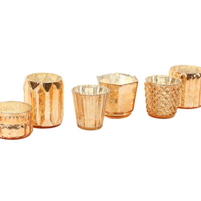 Ensemble de votive en verre 6 pièces