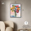 Positif, art floral sur toile pêche boho par Art Remedy-104333782-104333790