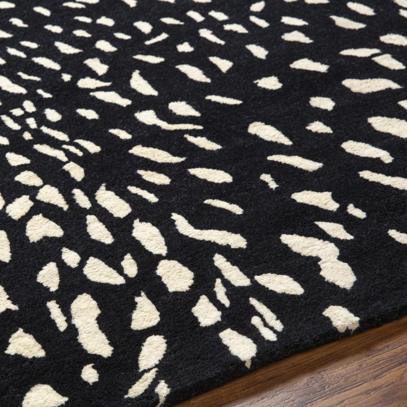 Bauwine Wool Animal Print Indoor Rug, Runner 2'6" x 8'
