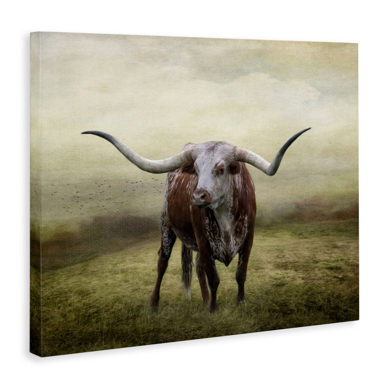 Art mural Pride of the Longhorn par Kelley Parker, H 24 po x l 30 po