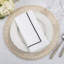 Odelle Embroidered Line Design Dinner 4 Piece Napkin Set-892707006