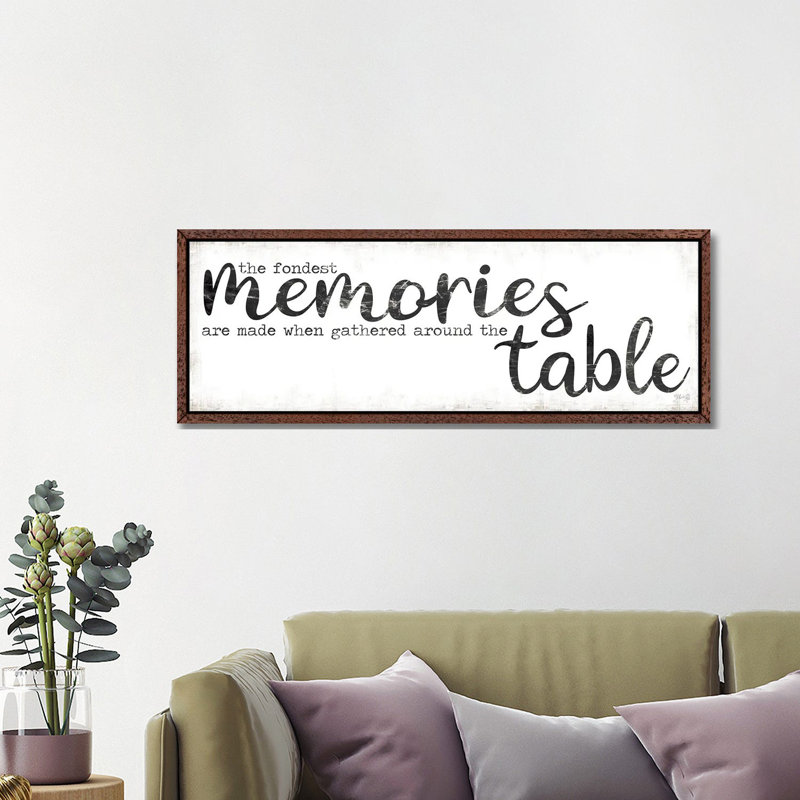 The Fondest Memories by Marla Rae - Panoramic Print on Canvas, 121.92 cm H x 40.64 cm W, Brown Floater Frame