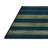 Machine Washable Horizontal Stripes Blue Area Rug-1416925065