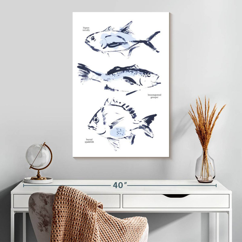 Brampt Fish Sketches, 30" H x 20" W