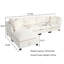 Canapé modulaire en L 5 pièces avec repose-pieds et porte-gobelets 5 pièces-364943723
