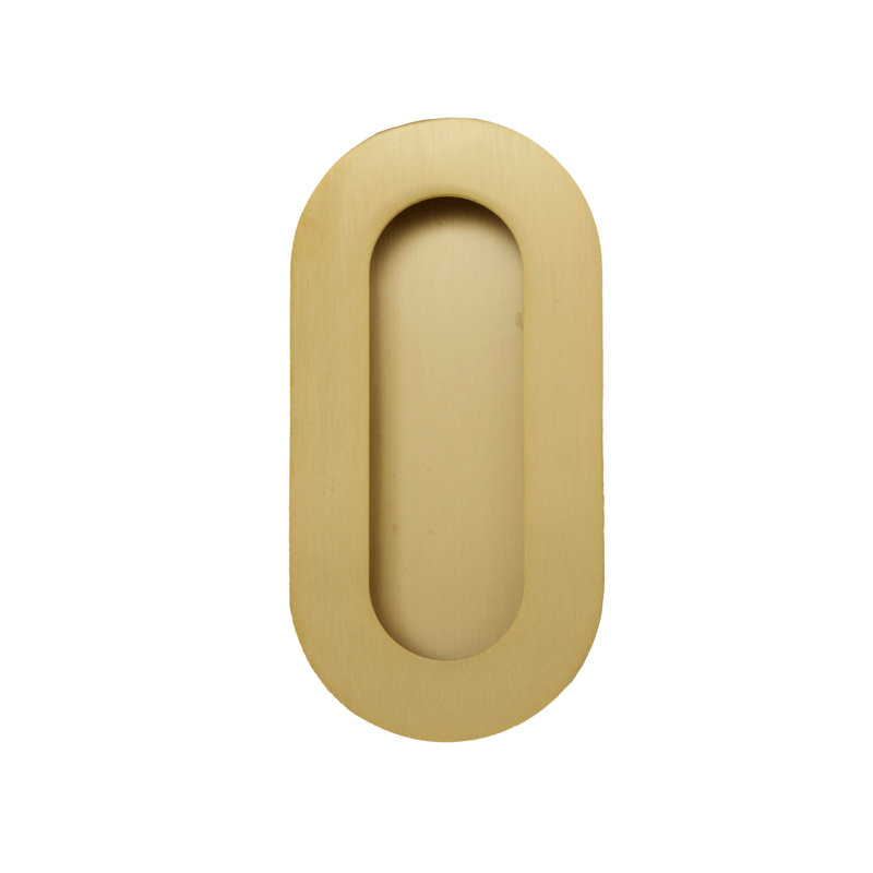 Flush Pull Plate, Satin Bronze