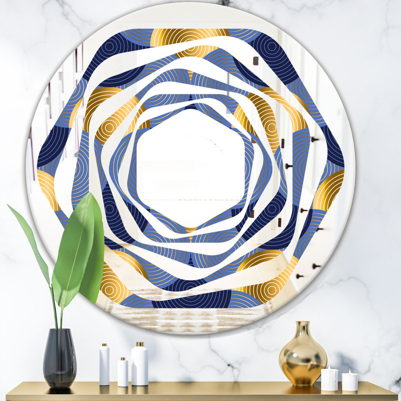 Miroir mural sans cadre Waves, H 23,6 po x l 23,6 po
