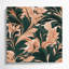 "Abstract Florals", art mural sur toile brune-654187311