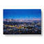 Los Angeles City Skyline At Night In Abstract - Wrapped Canvas Print-55309807